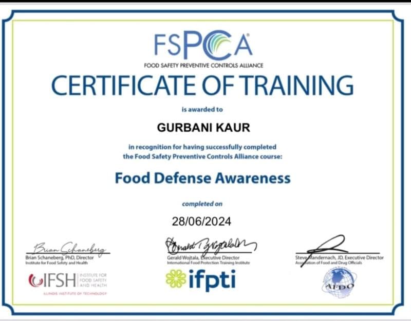 Food Defense Awareness